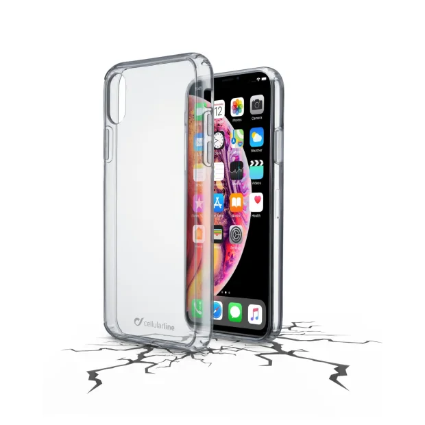 Husa Cover Cellularline Hard pentru iPhone X/Xs Transparent