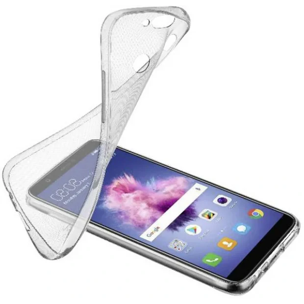 Husa Cover Cellularline Silicon pentru Huawei P Smart Pro Transparent