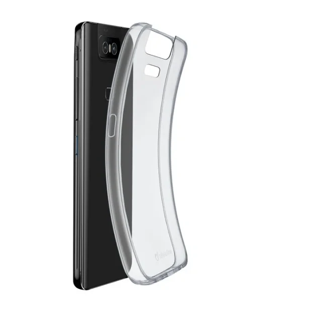 Husa Cover Cellularline Silicon slim pentru Asus Zenfone 6 Transparent