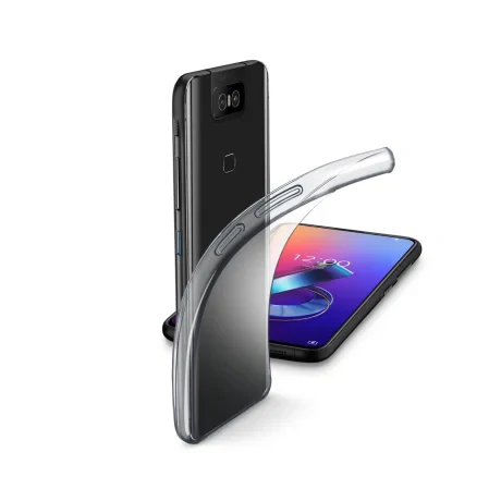 Husa Cover Cellularline Silicon slim pentru Asus Zenfone 6 Transparent
