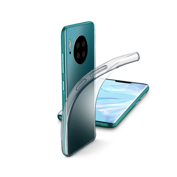 Husa Cover Cellularline Silicon slim pentru Huawei Mate 30 Pro Transparent