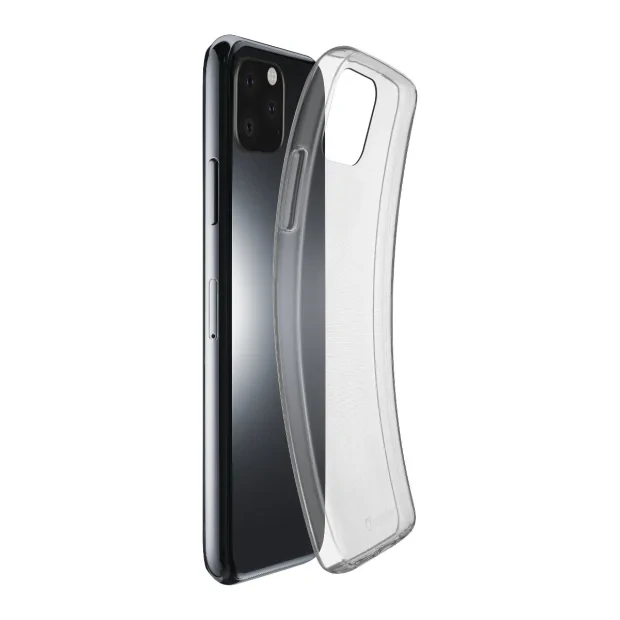 Husa Cover Cellularline Silicon slim pentru iPhone 11 Pro Transparent