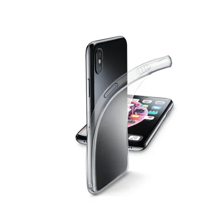 Husa Cover Cellularline Silicon slim pentru iPhone XS Max Transparent