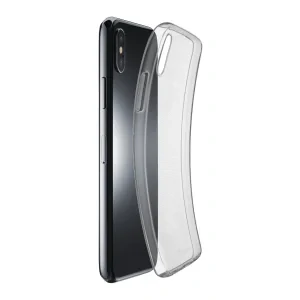 Husa Cover Cellularline Silicon slim pentru iPhone XS Max Transparent