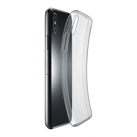 Husa Cover Cellularline Silicon slim pentru iPhone XS Max Transparent