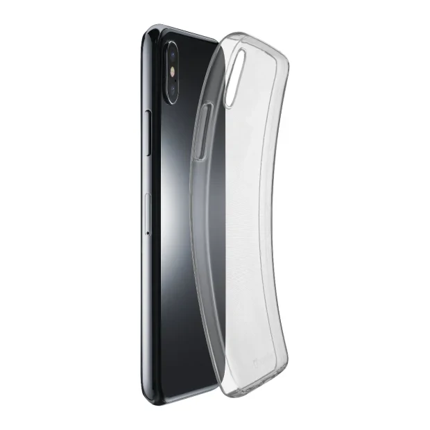 Husa Cover Cellularline Silicon slim pentru iPhone X/XS Transparent