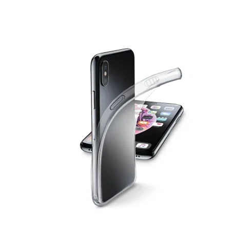 Husa Cover Cellularline Silicon slim pentru iPhone X/XS Transparent