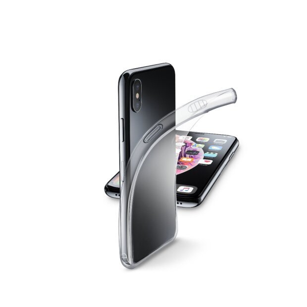 Husa Cover Cellularline Silicon slim pentru iPhone X/XS Transparent