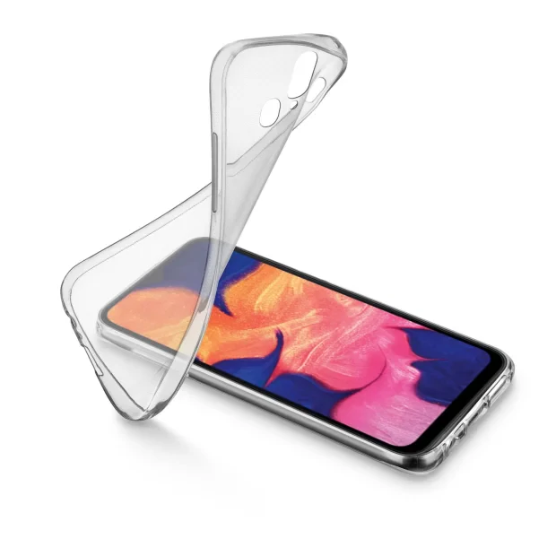 Husa Cover Cellularline Silicon slim pentru Samsung Galaxy A20e Transparent