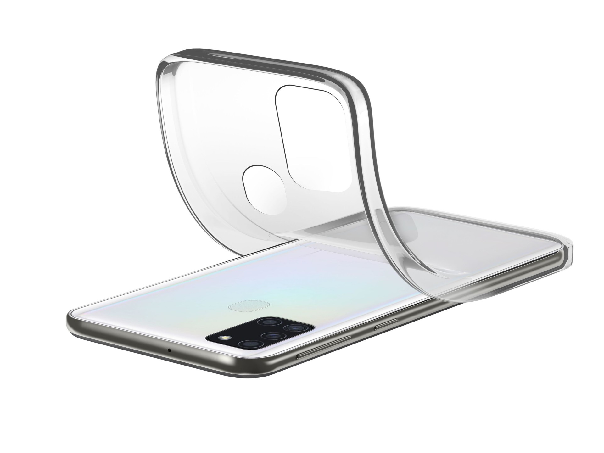 Husa Cover Cellularline Silicon slim pentru Samsung Galaxy A21s Transparent thumb