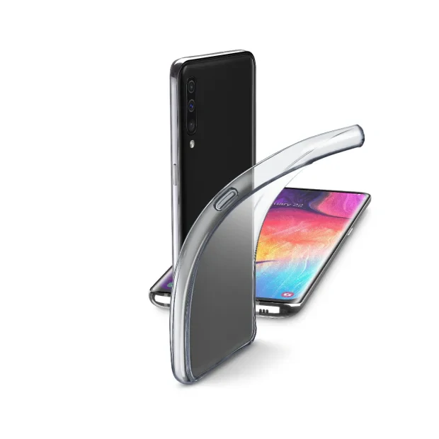 Husa Cover Cellularline Silicon slim pentru Samsung Galaxy A50/A30s Transparent