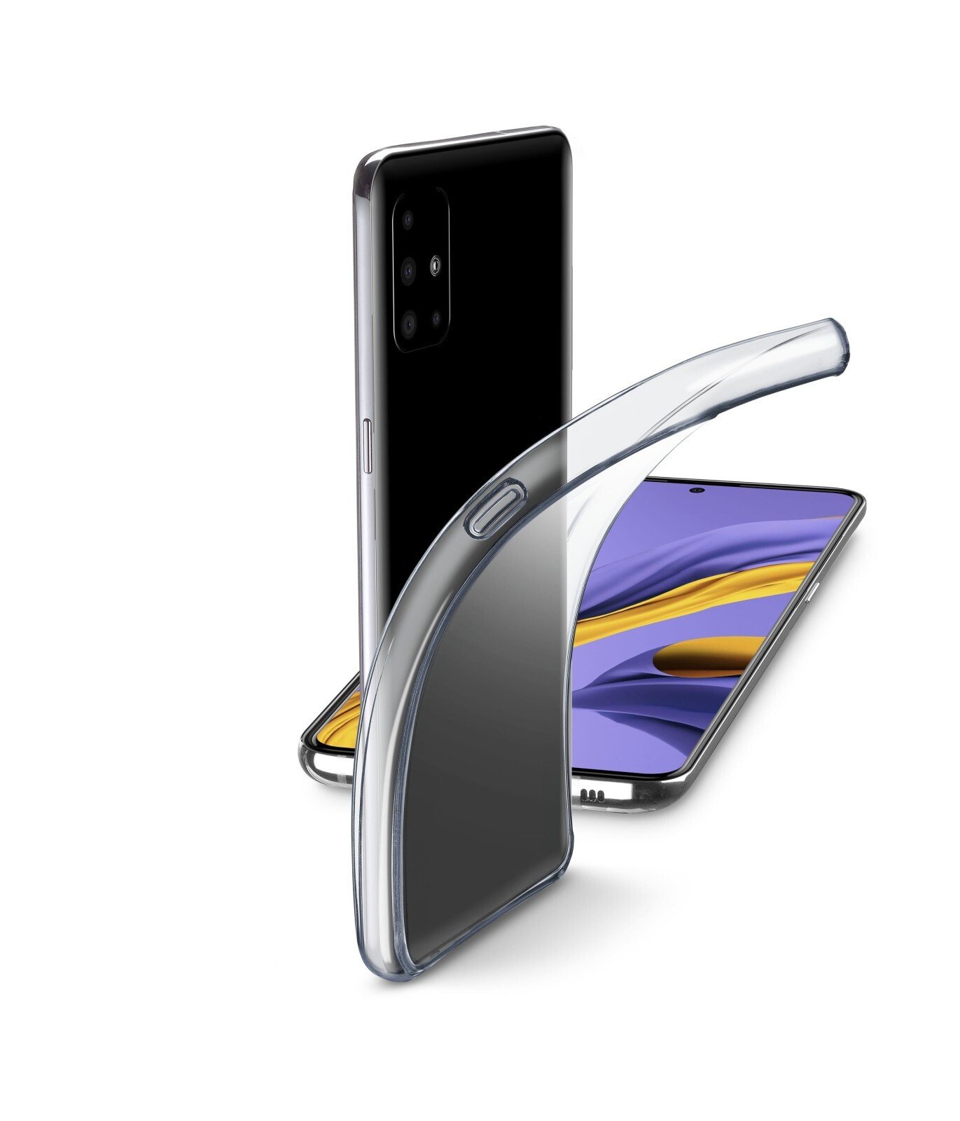 Husa Cover Cellularline Silicon slim pentru Samsung Galaxy A51 Transparent thumb
