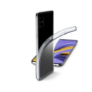 Husa Cover Cellularline Silicon slim pentru Samsung Galaxy A51 Transparent