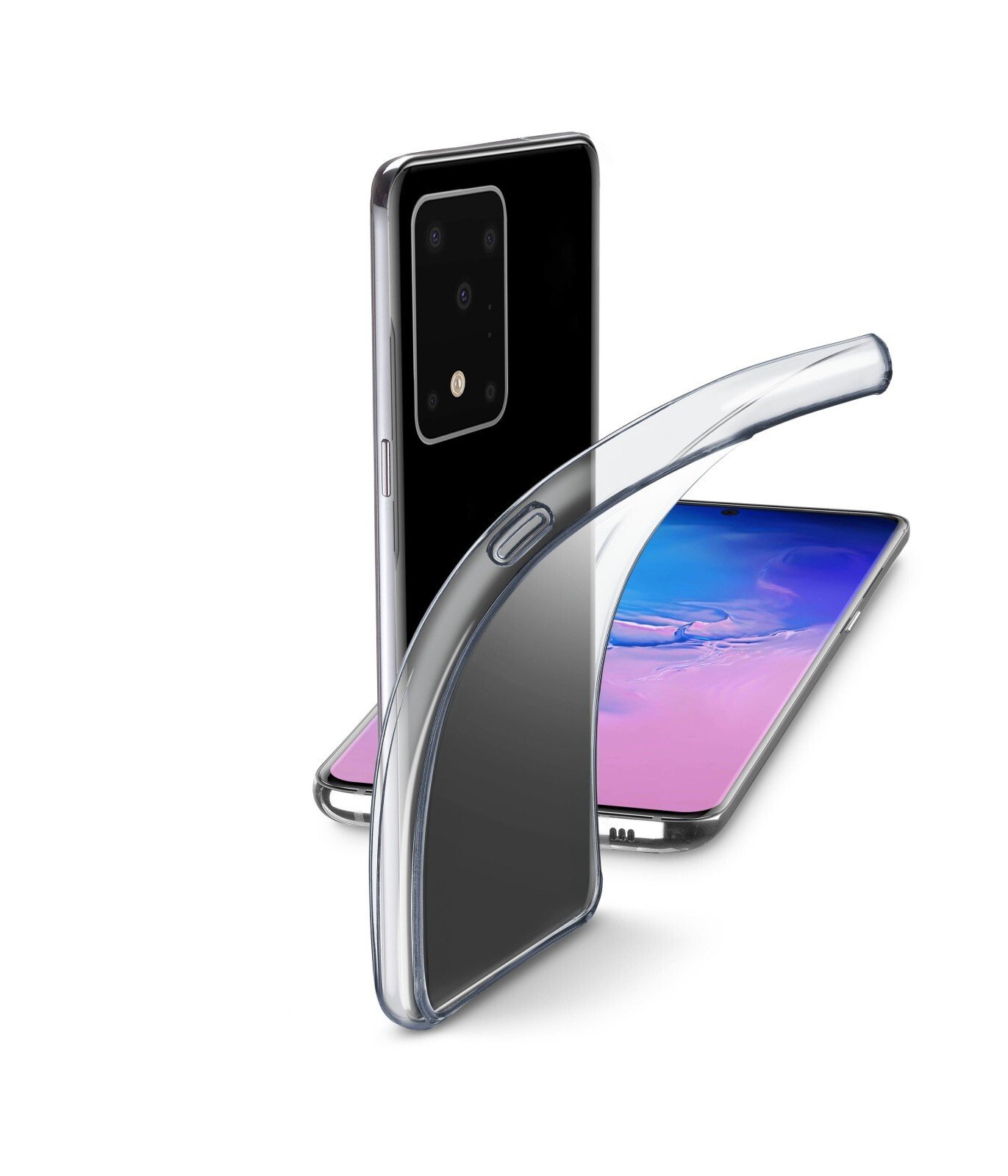 Husa Cover Cellularline Silicon slim pentru Samsung Galaxy S20 Ultra Transparent thumb