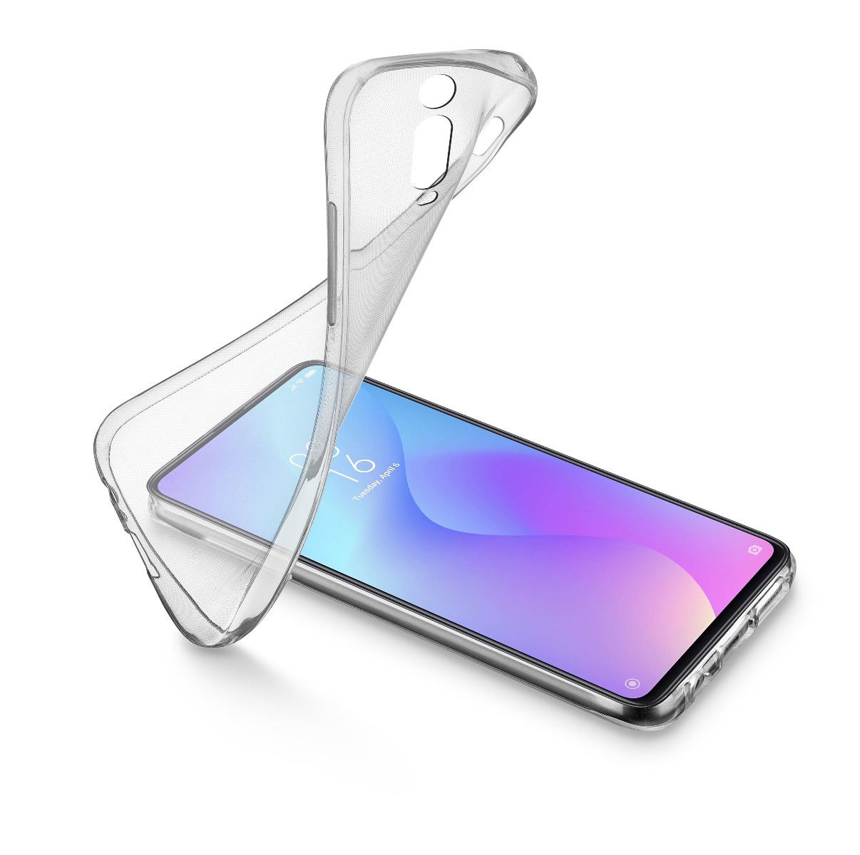 Husa Cover Cellularline Silicon slim pentru Xiaomi Mi 9T/9T Pro Transparent thumb