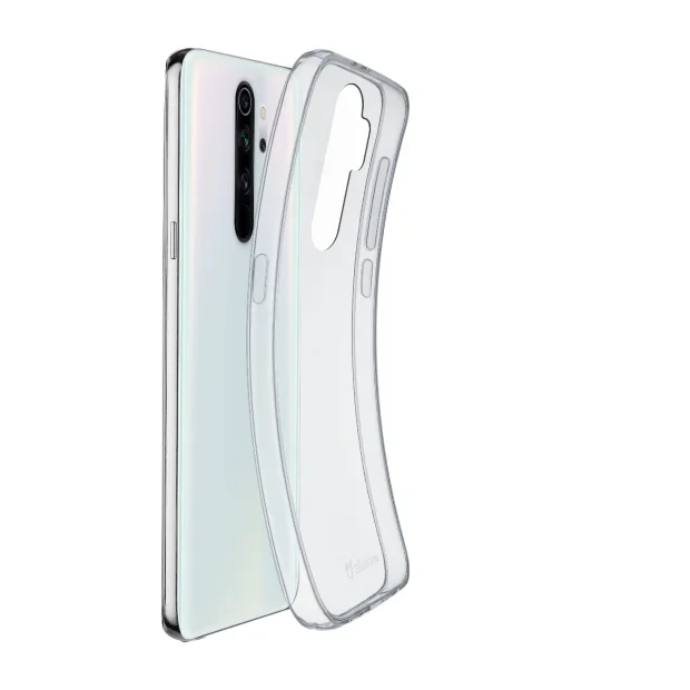 Husa Cover Cellularline Silicon slim pentru Xiaomi Redmi Note 8 Pro Transparent