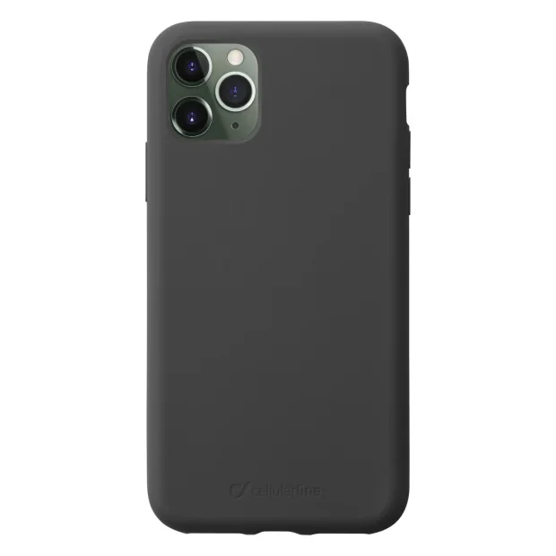 Husa Cover Cellularline Silicon Soft pentru iPhone 11 Pro Max Negru