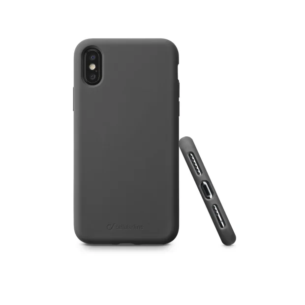 Husa Cover Cellularline Silicon Soft pentru iPhone Xr Negru