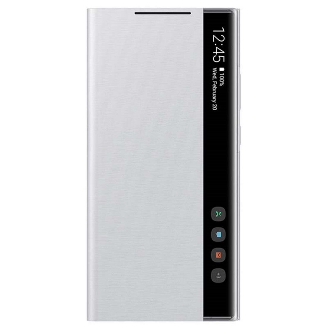 Husa Cover Clear View Samsung pentru Samsung Galaxy Note 20 Ultra  White Silver thumb
