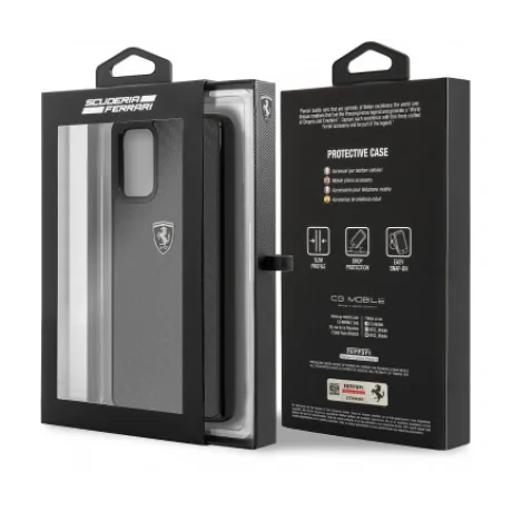 Husa Cover Ferrari Heritage Carbon pentru iPhone 11 Pro  Negru