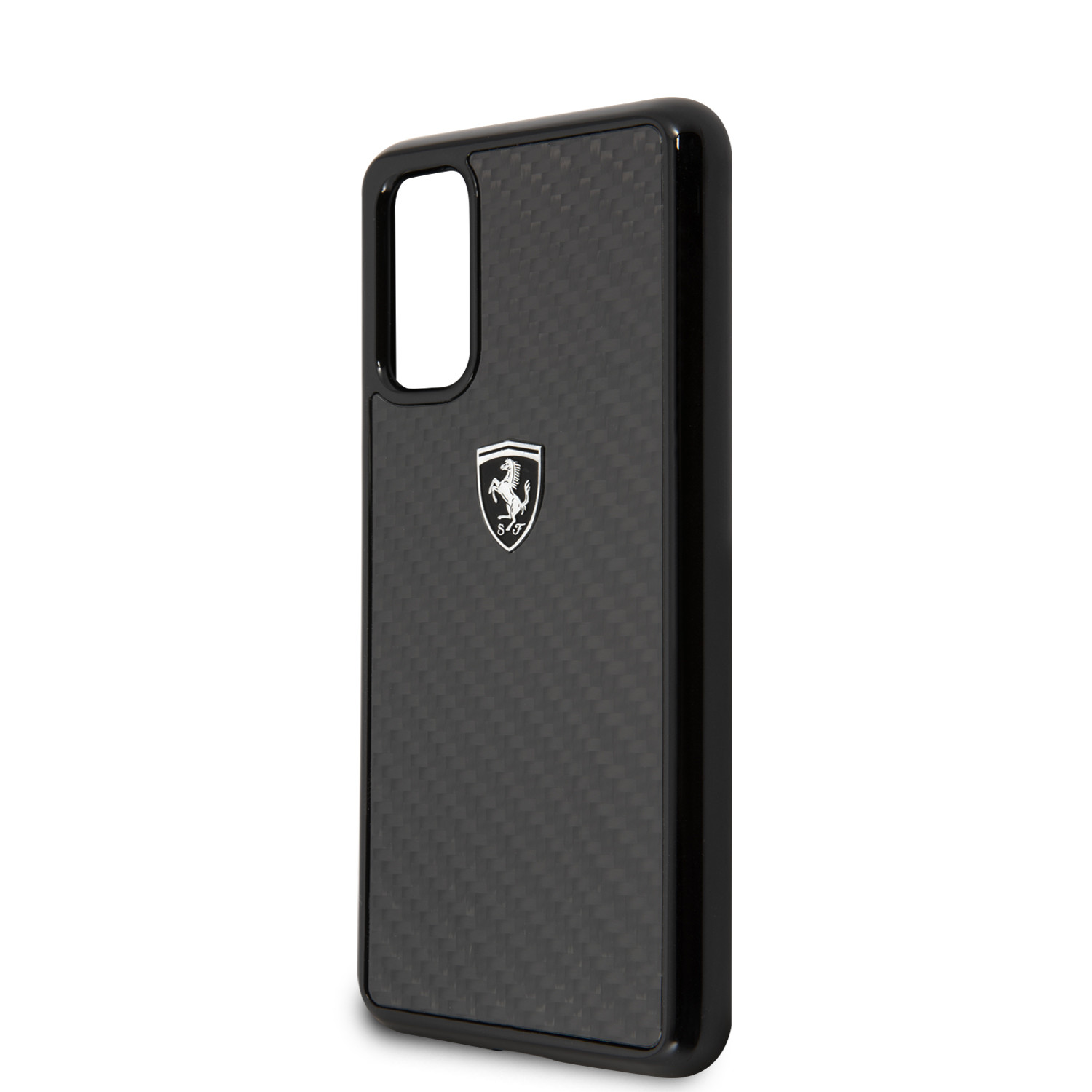 Husa Cover Ferrari Heritage Carbon pentru Samsung Galaxy S20 Negru thumb