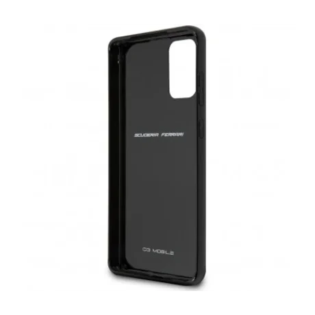 Husa Cover Ferrari Heritage Carbon pentru Samsung Galaxy S20 Plus Black