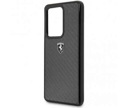 Husa Cover Ferrari Heritage Carbon pentru Samsung Galaxy S20 Ultra FEHCAHCS69BK Black thumb