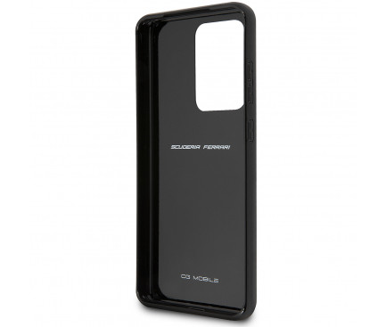 Husa Cover Ferrari Heritage Carbon pentru Samsung Galaxy S20 Ultra FEHCAHCS69BK Black thumb