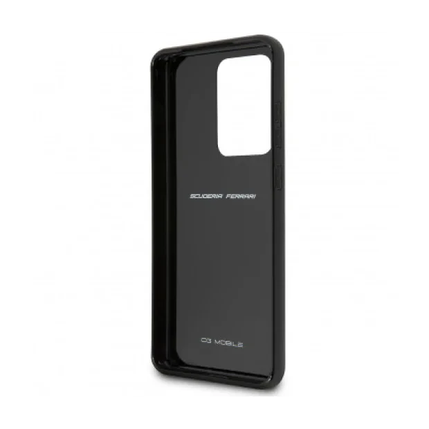 Husa Cover Ferrari Heritage Carbon pentru Samsung Galaxy S20 Ultra FEHCAHCS69BK Black