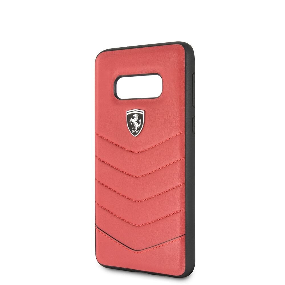 Husa Cover Ferrari Heritage Quilted pentru Samsung Galaxy S10e Rosu thumb