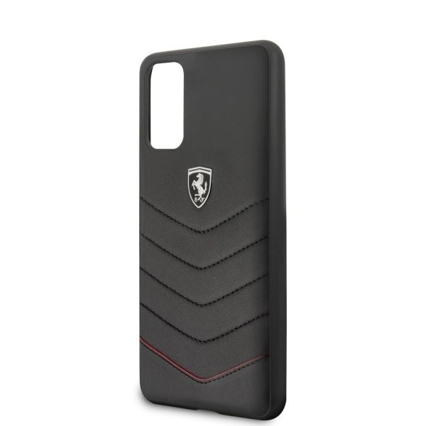 Husa Cover Ferrari Heritage Quilted pentru Samsung Galaxy S20 Negru thumb