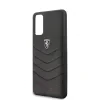 Husa Cover Ferrari Heritage Quilted pentru Samsung Galaxy S20 Negru