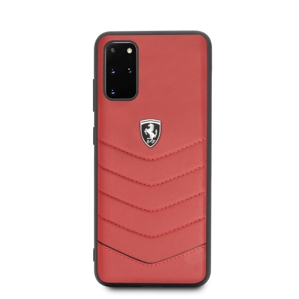 Husa Cover Ferrari Heritage Quilted pentru Samsung Galaxy S20 Plus Rosu thumb