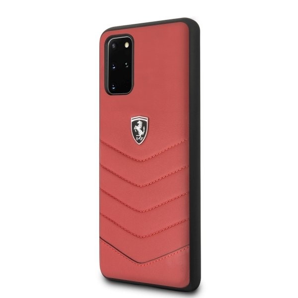 Husa Cover Ferrari Heritage Quilted pentru Samsung Galaxy S20 Plus Rosu thumb