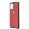 Husa Cover Ferrari Heritage Quilted pentru Samsung Galaxy S20 Plus Rosu