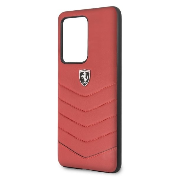 Husa Cover Ferrari Heritage Quilted pentru Samsung Galaxy S20 Ultra Rosu thumb