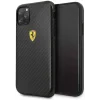 Husa Cover Ferrari On Track Carbon Effect pentru iPhone 11 Pro Negru