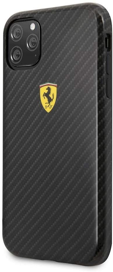 Husa Cover Ferrari On Track Carbon Effect pentru iPhone 11 Pro Negru thumb
