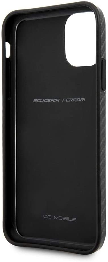 Husa Cover Ferrari On Track Carbon Effect pentru iPhone 11 Pro Negru thumb