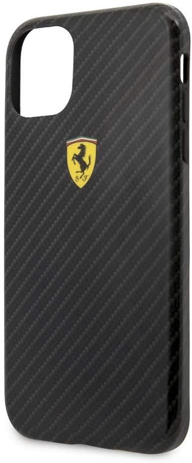 Husa Cover Ferrari On Track Carbon Effect pentru iPhone 11 Pro Negru thumb