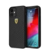 Husa Cover Ferrari On Track Carbon pentru iPhone 12 Mini Black