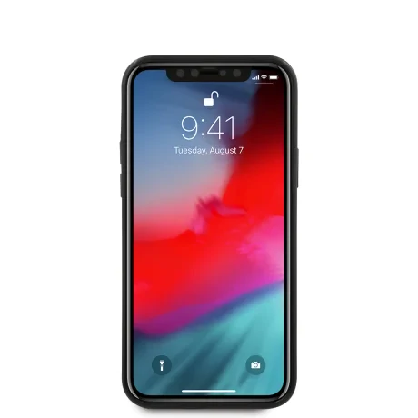Husa Cover Ferrari On Track Carbon pentru iPhone 12 Mini Black