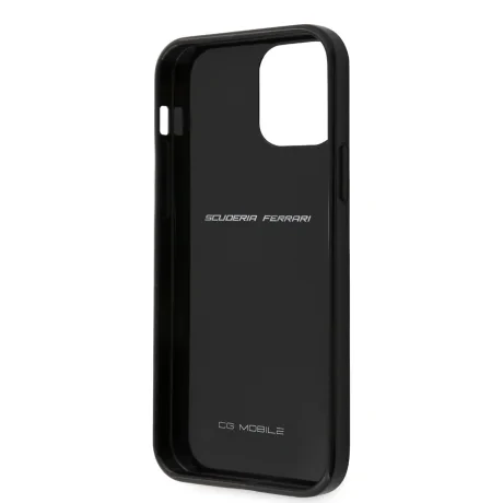 Husa Cover Ferrari On Track Carbon pentru iPhone 12/12 Pro Black