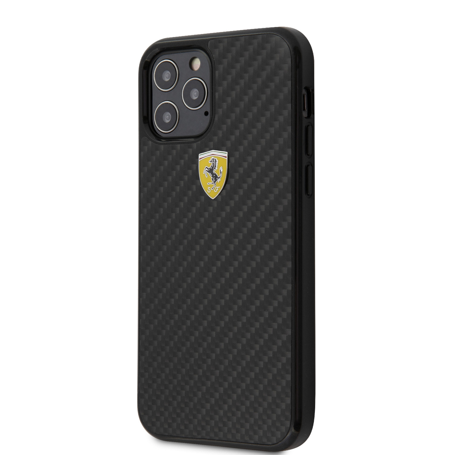 Husa Cover Ferrari On Track Carbon pentru iPhone 12/12 Pro Black thumb