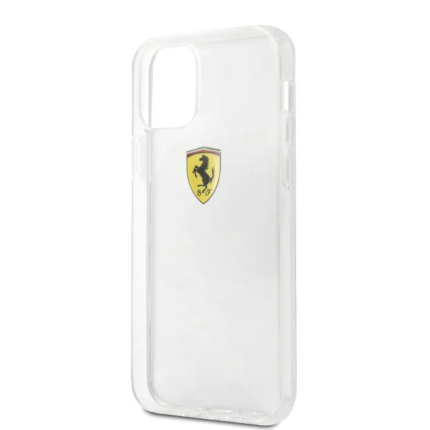 Husa Cover Ferrari On Track Logo pentru iPhone 12/12 Pro Transparent