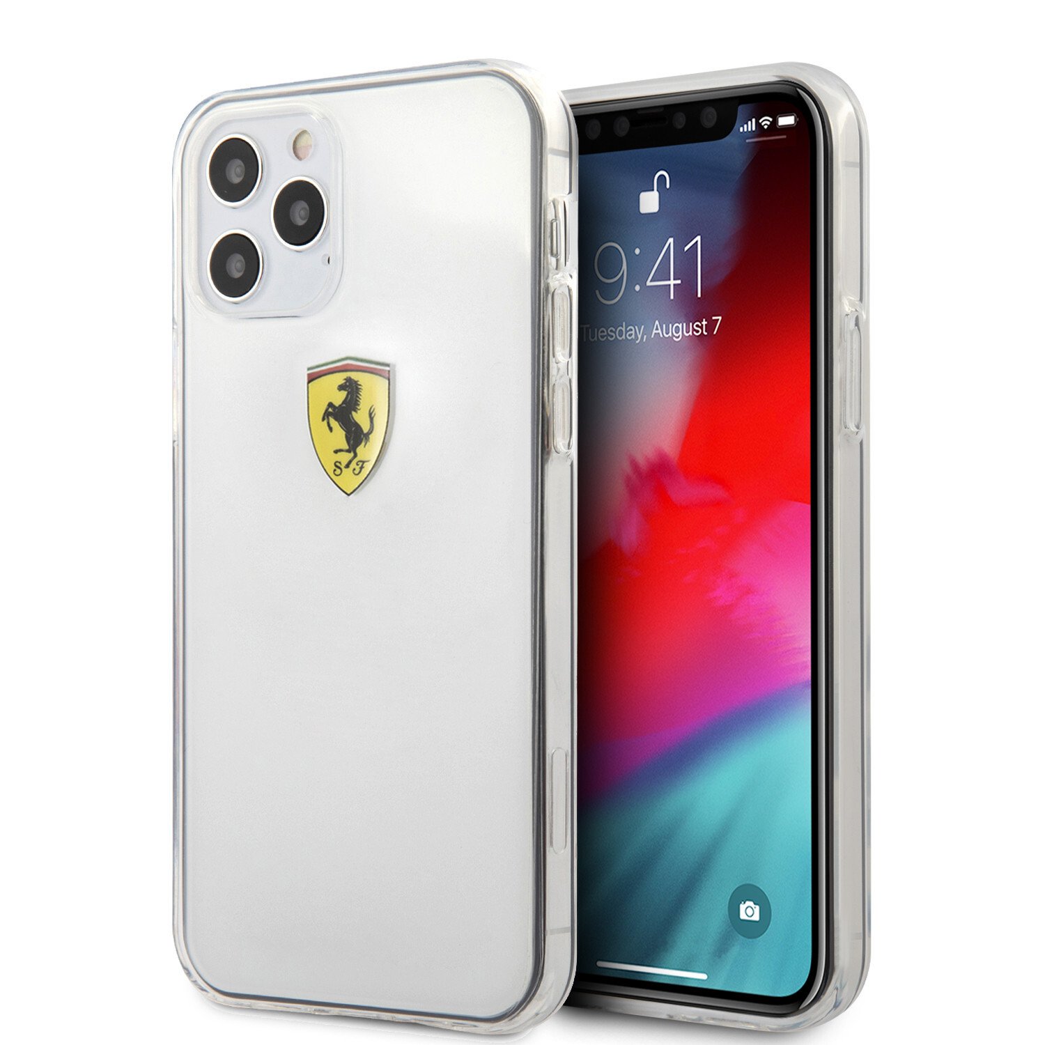 Husa Cover Ferrari On Track Logo pentru iPhone 12/12 Pro Transparent thumb