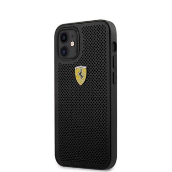 Husa Cover Ferrari On Track Perforated pentru iPhone 12 Mini Negru thumb