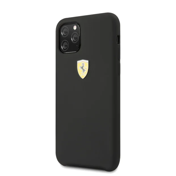 Husa Cover Ferrari SF Silicone pentru iPhone 11 Pro Negru