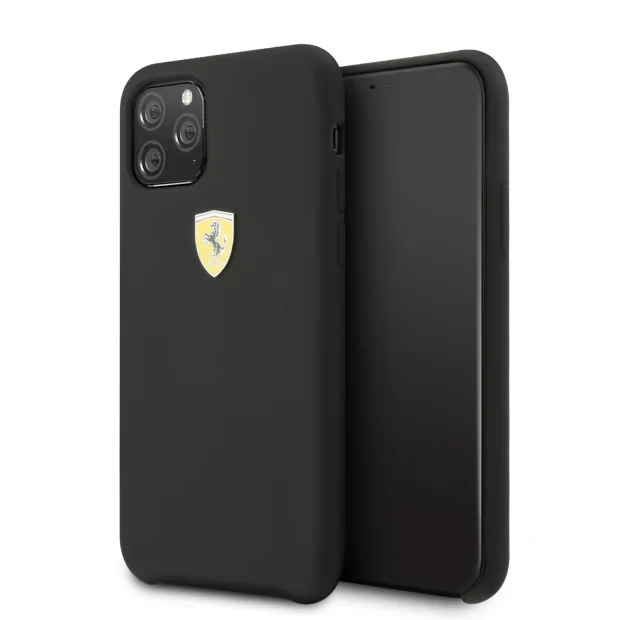 Husa Cover Ferrari SF Silicone pentru iPhone 11 Pro Negru