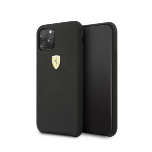 Husa Cover Ferrari SF Silicone pentru iphone 11 Pro Max FESSIHCN65BK Black